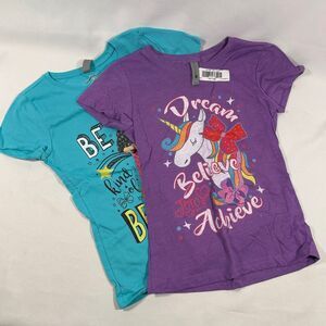 Next Level T-shirts Jojo Siwa Purple and Blue NWT Unicorn Dance Girls size 7/8